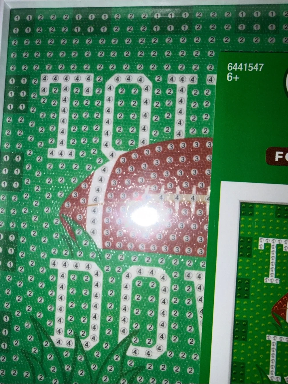 Creative Arts Touchdown Football Diamond Painting Art Kit 6x6 NWT